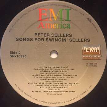 LP Peter Sellers: Songs For Swingin' Sellers
