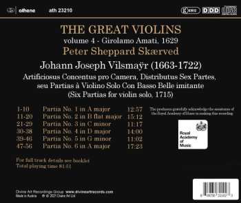 CD Johann Joseph Vilsmayr: Great Violins, Volume 4 - Girolamo Amati, 1629