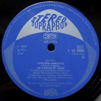 Apologia Sokratus · Ubi Caritas Et Amor