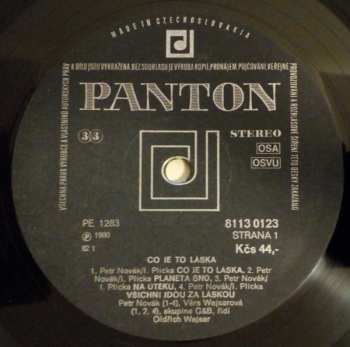 LP Petr Novák: Co Je To Láska /Planeta Snů/