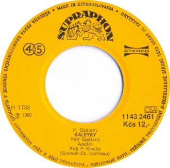 SP Petr Spálený: Necítím Se Sám / Baletky