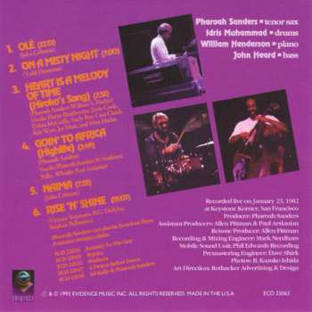 CD Pharoah Sanders: Heart Is A Melody