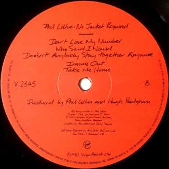 LP Phil Collins: No Jacket Required