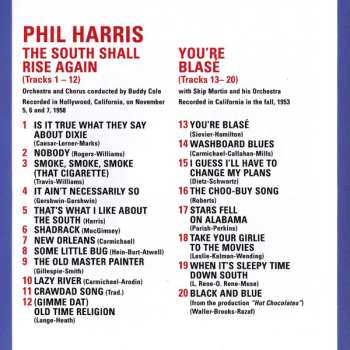 CD Phil Harris: The South Shall Rise Again & You're Blasé