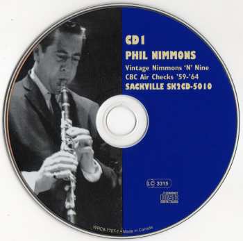 2CD Phil Nimmons: Vintage Nimmons 'N' Nine - CBC Air Checks '59-'64 LTD