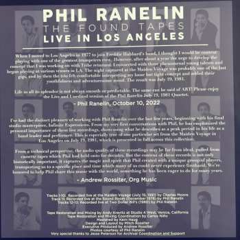 4LP/Caja Phil Ranelin: The Found Tapes Live In Los Angeles