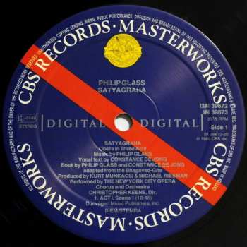 3LP/Caja Philip Glass: Satyagraha