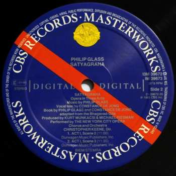 3LP/Caja Philip Glass: Satyagraha