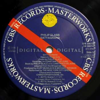 3LP/Caja Philip Glass: Satyagraha