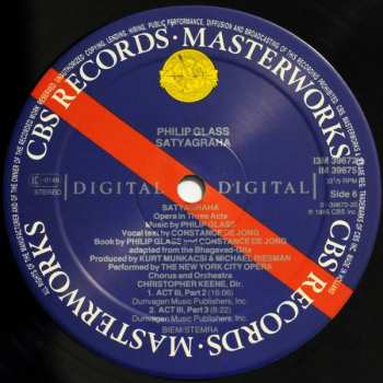 3LP/Caja Philip Glass: Satyagraha