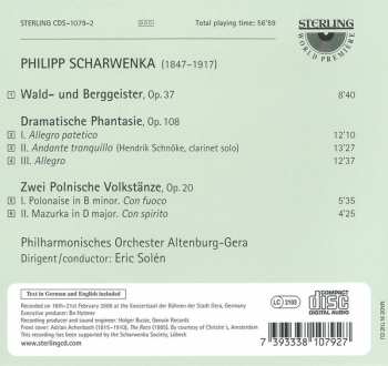 CD Philipp Scharwenka: Wald- Und Berggeister • Dramatische Phantasie • Zwei Polnische Volkstänze