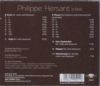 CD Philippe Hersant: Hersant - Music For Bassoon