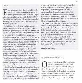 CD Philippe Jaroussky: Opium - Mélodies Françaises