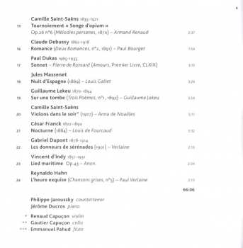 CD Philippe Jaroussky: Opium - Mélodies Françaises