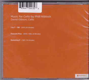 CD Phill Niblock: Music For Cello