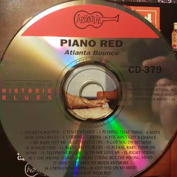 CD Piano Red: Atlanta Bounce 