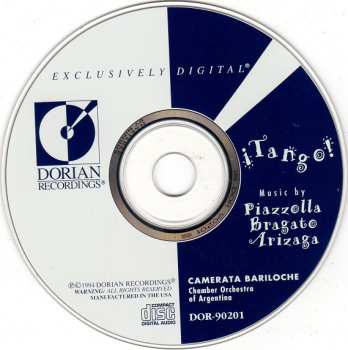 CD Astor Piazzolla: ¡Tango! Music By Piazzolla, Bragato, Arizaga
