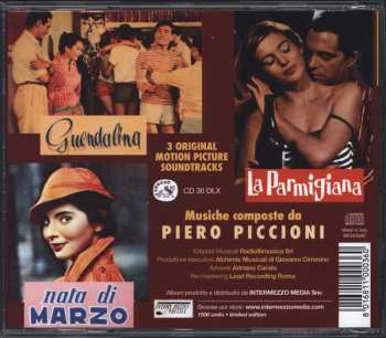 CD Piero Piccioni: Guendalina / Nata Di Marzo / La Parmigiana (3 Original Motion Picture Soundtracks) LTD