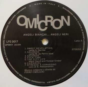 LP/CD Piero Umiliani: Angeli Bianchi.... Angeli Neri (Colonna Sonora Originale Del Film)