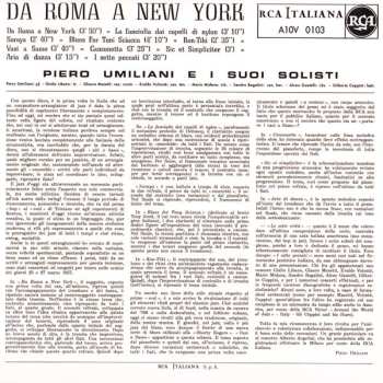 CD Piero Umiliani E I Suoi Solisti: Da Roma A New York