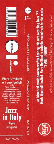 CD Piero Umiliani E I Suoi Solisti: Da Roma A New York