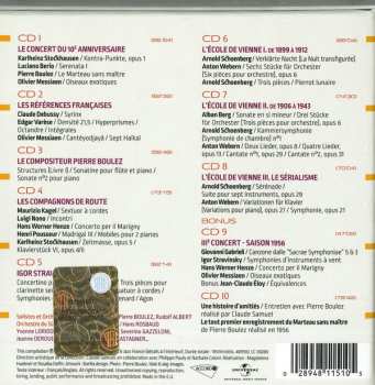 10CD/Caja Pierre Boulez: Le Domaine Musical - 1956...1967 LTD