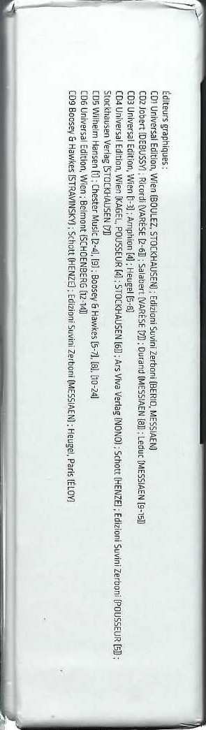 10CD/Caja Pierre Boulez: Le Domaine Musical - 1956...1967 LTD