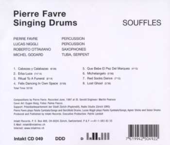 CD Pierre Favre Singing Drums: Souffles