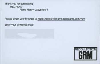 2LP Pierre Henry: Labyrinthe !