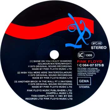 LP Pink Floyd: A Collection Of Great Dance Songs