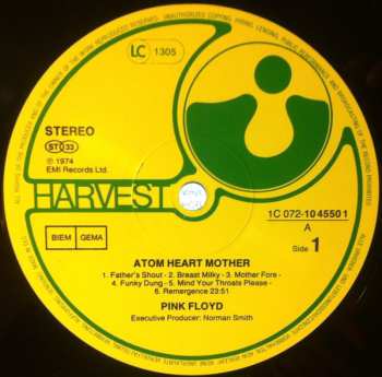 LP Pink Floyd: Atom Heart Mother
