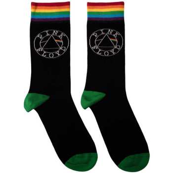 Mercancía Pink Floyd: Pink Floyd Unisex Ankle Socks: Circle Logo (black) (uk Size 4 - 7) 36 - 42