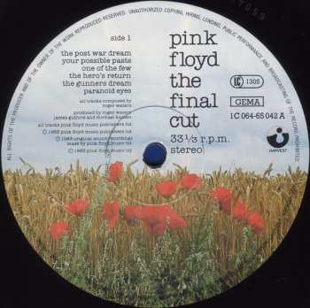 LP Pink Floyd: The Final Cut