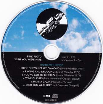 2CD/2DVD/Caja/Blu-ray Pink Floyd: Wish You Were Here - Immersion Box Set LTD