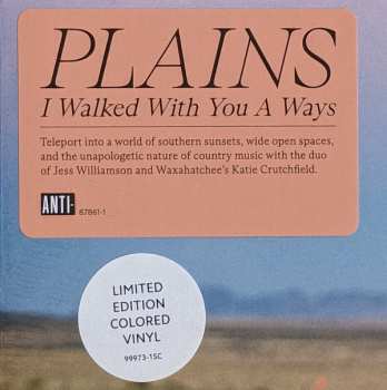 LP Plains: I Walked With You A Ways CLR | LTD