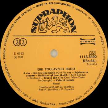 LP Plavci: Erb Toulavého Rodu