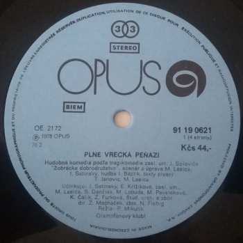 2LP Milan Lasica: Plné Vrecká Peňazí