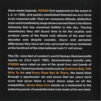 2CD Poison: Seven Days Live