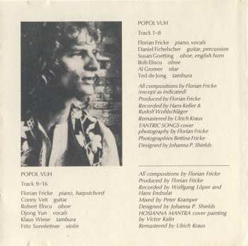 CD Popol Vuh: Tantric Songs / Hosianna Mantra