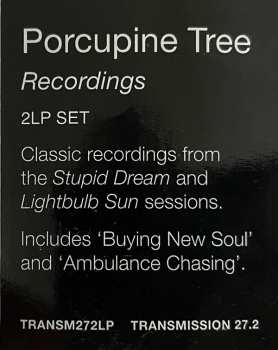 2LP Porcupine Tree: Recordings