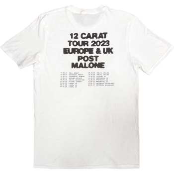 Mercancía Post Malone: Post Malone Unisex T-shirt: Burn It Down 2023 Tour Dates (back Print & Ex-tour) (small) S