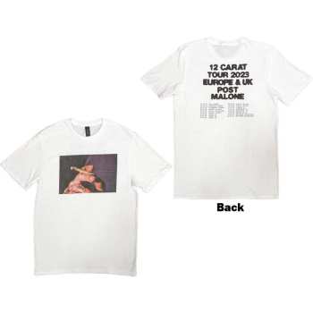Mercancía Post Malone: Post Malone Unisex T-shirt: Burn It Down 2023 Tour Dates (back Print & Ex-tour) (small) S