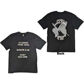 Mercancía Post Malone: Post Malone Unisex T-shirt: Butterfly Logo 2023 Tour (back Print & Ex-tour) (small) S