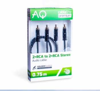 Técnica de áudio Premium PA430 - 2 x RCA - 2 x RCA 0,75m