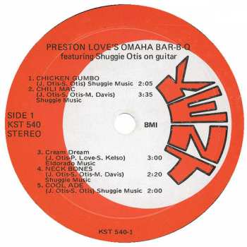 LP Preston Love: Preston Love's Omaha Bar-B-Q CLR