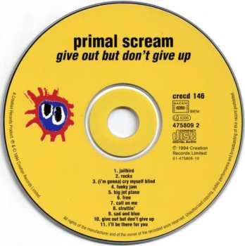 CD Primal Scream: Give Out But Don't Give Up