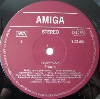 LP Prinzip: Feuer-Rock