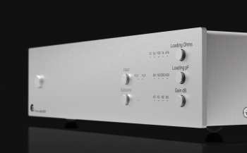 Técnica de áudio Pro-Ject Phono Box S3 B - Plně symetrický gramofonový předzesilovač, stříbrný