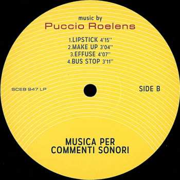 LP/CD Puccio Roelens: Musica Per Commenti Sonori 