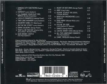 CD Pure Prairie League: Live!: Takin' The Stage